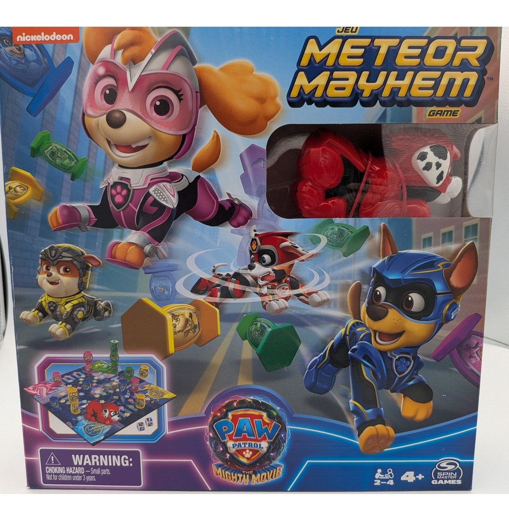 Paw Patrol The Mighty Movie Meteor Mayhem Game Spin‎ Master New Sealed